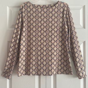 Ellie Kai Long Sleeve Ballet Neckline Top - Size 10